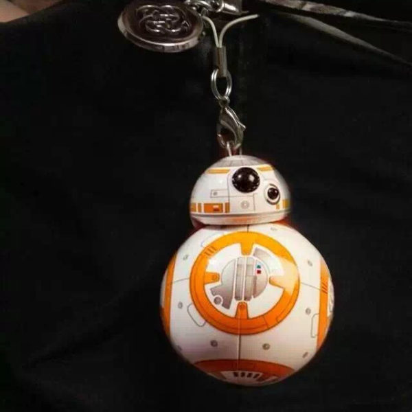 Retail 1 pc 6CM Star Wars VII The Force Awakens BB8 BB-8 Droid Robot Action Figure PVC Bag Pendant