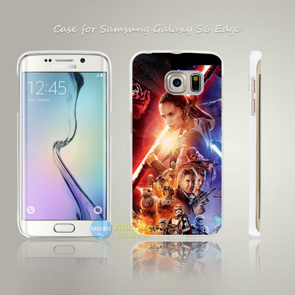 Star Wars The Force Awakens - Hard White Case Cover for Samsung Galaxy S3 S4 Mini S5 S6 S6 Edge
